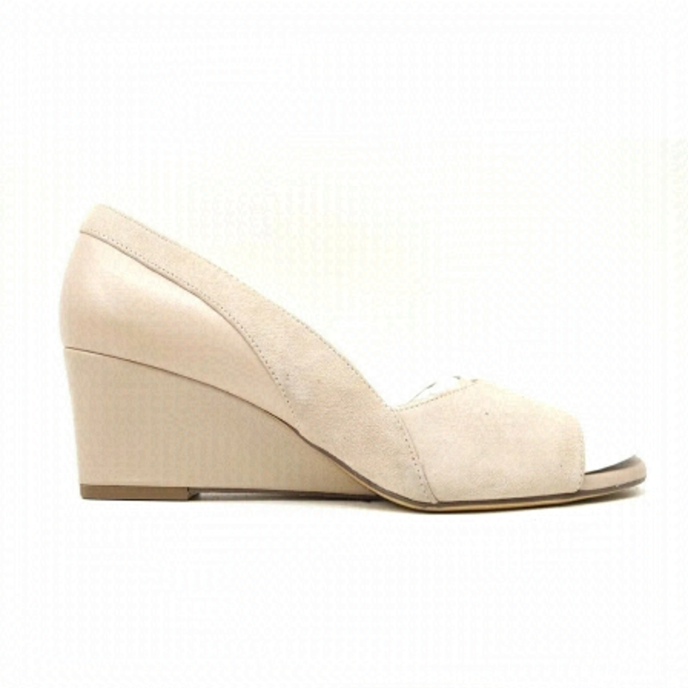 Naturalizer Womens Zula Beige Wedge Dress Heeled Pumps Heels Size US 9 W New